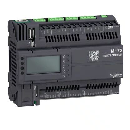 TM172PDG28R - CLP COM DISPLAY 8 ENTRADAS  8 SAÍDAS DIGITAIS 8 ENTRADAS  4 SAÍDAS ANALÓGICAS ETHERNET 24 VAC DC