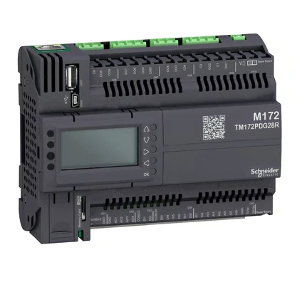 TM172PDG28R - CLP COM DISPLAY 8 ENTRADAS  8 SAÍDAS DIGITAIS 8 ENTRADAS  4 SAÍDAS ANALÓGICAS ETHERNET 24 VAC DC