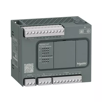 TM200C16T - CONTROLADOR LÓGICO PROGRAMÁVEL  9 ENTRADAS / 7 SAÍDAS DIGITAIS  SAÍDAS SOURCE (PNP)