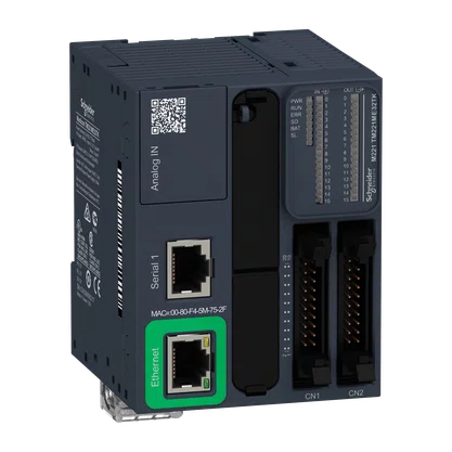 TM221ME32TK - CLP 16 ENTRADAS  16 SAÍDAS DIGITAIS SAÍDAS SOURCE (PNP) MODBUS TCP ETHERNET IP (SLA VE) 24 VDC