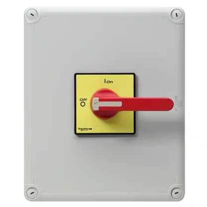 VCF5GEN - CHAVE SECCIONADORA VARIO EM COFRE IP65 100A MANOPLA VERMELHA AMARELA