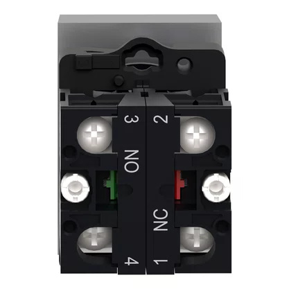 XA2EA7A3415 - BOTÃO DUPLO Ø22MM PLÁSTICO RETORNO POR MOLA VERDE FACEADO "I" VEMELHO FACEADO"O"