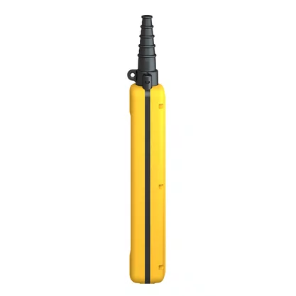 XACA08 - BOTOEIRA PENDENTE 8 FUROS Ø22MM VAZIA AMARELA