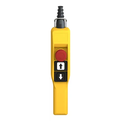 XACA2113 - BOTOEIRA PENDENTE PLASTICA 2 BOTOES EMERGENCIA