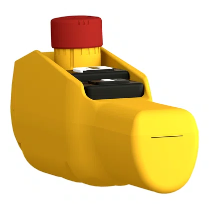 XACA2113 - BOTOEIRA PENDENTE PLASTICA 2 BOTOES EMERGENCIA