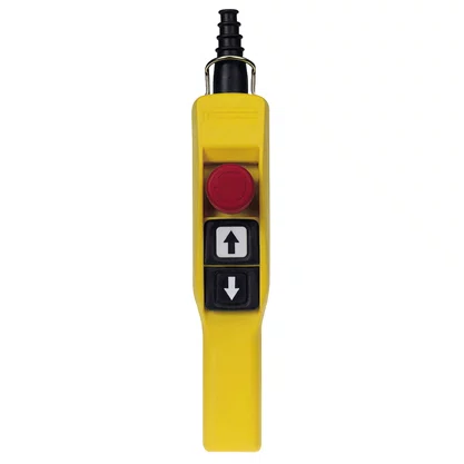 XACA2113 - BOTOEIRA PENDENTE PLASTICA 2 BOTOES EMERGENCIA
