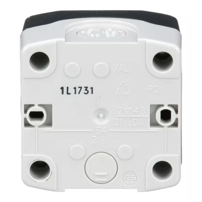 XALD01H7 - BOTOEIRA DE COMANDO 1 FURO Ø22MM VAZIA CINZA PARA BOTÃO MODULAR CSA  CERTIFICADO UL