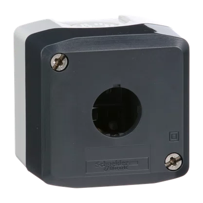 XALD01H7 - BOTOEIRA DE COMANDO 1 FURO Ø22MM VAZIA CINZA PARA BOTÃO MODULAR CSA  CERTIFICADO UL