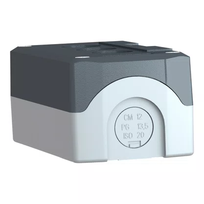 XALD03 - BOTOEIRA DE COMANDO 3 FUROS Ø22MM VAZIA CINZA PARA BOTÃO MODULAR