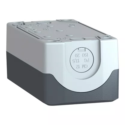 XALD03 - BOTOEIRA DE COMANDO 3 FUROS Ø22MM VAZIA CINZA PARA BOTÃO MODULAR