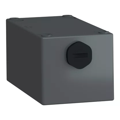 XALG02 - BOTOEIRA DE COMANDO 2 FUROS Ø22MM VAZIA CINZA PARA AMBIENTES HOSTIS