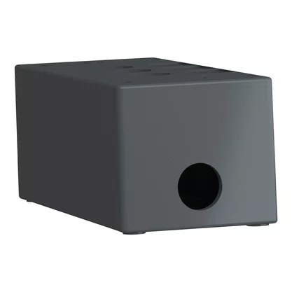 XALG03 - BOTOEIRA DE COMANDO 3 FUROS Ø22MM VAZIA CINZA PARA AMBIENTES HOSTIS