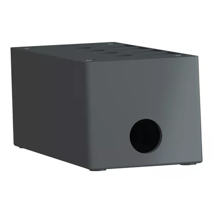 XALG04 - BOTOEIRA DE COMANDO 4 FUROS Ø22MM VAZIA CINZA PARA AMBIENTES HOSTIS