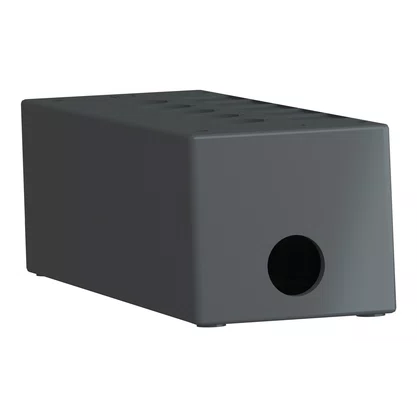 XALG05 - BOTOEIRA DE COMANDO 5 FUROS Ø22MM VAZIA CINZA PARA AMBIENTES HOSTIS