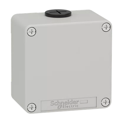 XAPD11 - BOTOEIRA METÁLICA VAZIA CINZA COM TAMPA CEGA 80X80X515MM