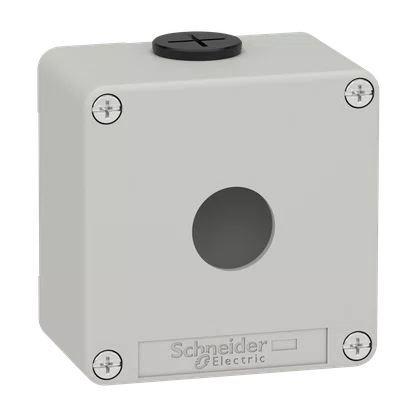 XAPD1201 - BOTOEIRA METÁLICA VAZIA Ø22MM CINZA 1 FURO 80X80X515MM