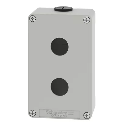 XAPD2202 - BOTOEIRA METÁLICA VAZIA Ø22MM CINZA 2 FUROS 80X130X515MM