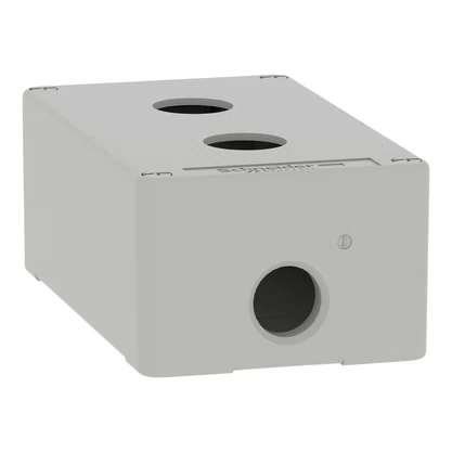 XAPD2202 - BOTOEIRA METÁLICA VAZIA Ø22MM CINZA 2 FUROS 80X130X515MM