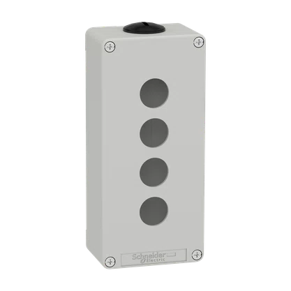 XAPD3204 - BOTOEIRA METÁLICA VAZIA Ø22MM CINZA 4 FUROS 80X175X515MM