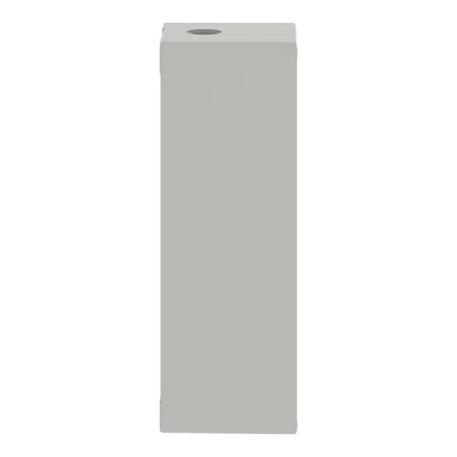 XAPD4505 - BOTOEIRA METÁLICA VAZIA Ø22MM CINZA 5 FUROS 80X220X77MM
