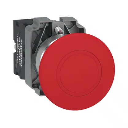 XB2BT842C -BOTÃO DE EMERGÊNCIA Ø22MM METÁLICO  PUXAR PARA DESTRAVAR  COGUMELO Ø40MM  VERMELHO  NF