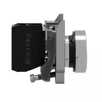 XB4BA11 - BOTÃO Ø22MM METÁLICO RETORNO POR MOLA BRANCO NA