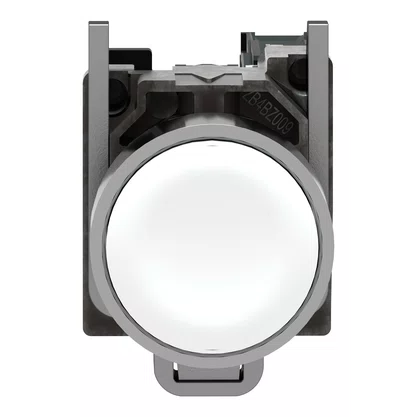 XB4BA11 - BOTÃO Ø22MM METÁLICO RETORNO POR MOLA BRANCO NA