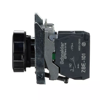 XB4BA21 - BOTAO 22MM METALICO A IMPULSAO 1NA PRETO