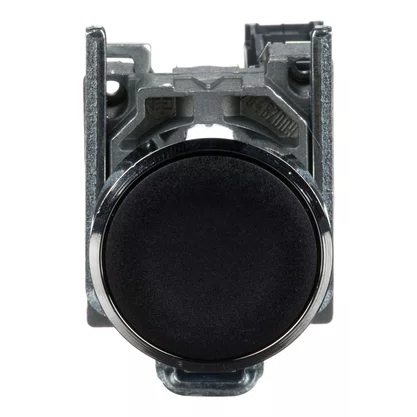 XB4BA21 - BOTAO 22MM METALICO A IMPULSAO 1NA PRETO