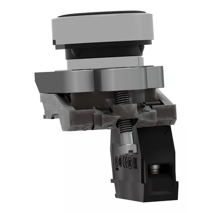 XB4BA21 - BOTAO 22MM METALICO A IMPULSAO 1NA PRETO