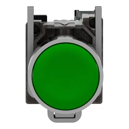 XB4BA31 - BOTAO 22MM METALICO A IMPULSAO 1NA VERDE