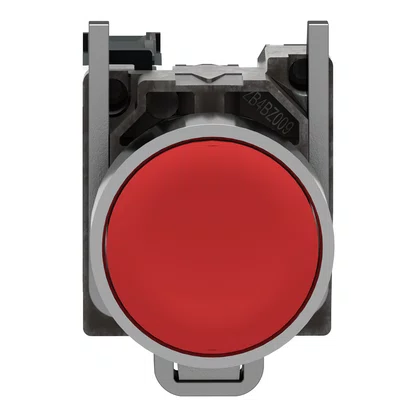 XB4BA42 - BOTAO 22MM METALICO A IMPULSAO 1NF VERMELHO