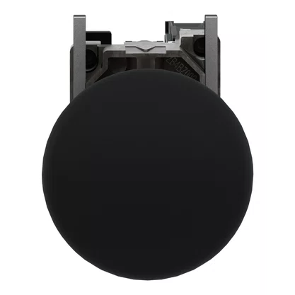 XB4BC21 - BOTÃO Ø22MM METÁLICO RETORNO POR MOLA COGUMELO Ø40MM PRETO NA