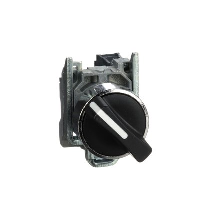 XB4BD21 - COMUTADOR 22MM METALICO MANOPLA CURTA 2P
