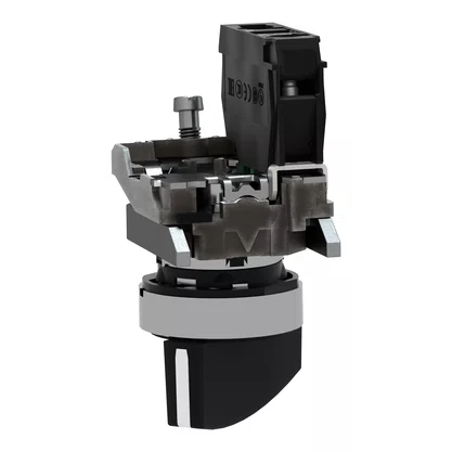 XB4BJ21 - CHAVE SELETORA Ø22MM METÁLICA 2 POSIÇÕES FIXAS MANOPLA LONGA NA
