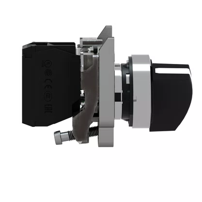 XB4BJ21 - CHAVE SELETORA Ø22MM METÁLICA 2 POSIÇÕES FIXAS MANOPLA LONGA NA