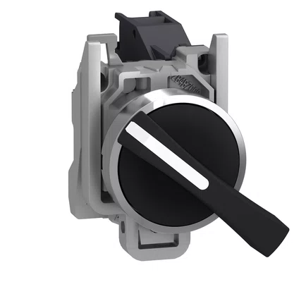 XB4BJ21 - CHAVE SELETORA Ø22MM METÁLICA 2 POSIÇÕES FIXAS MANOPLA LONGA NA