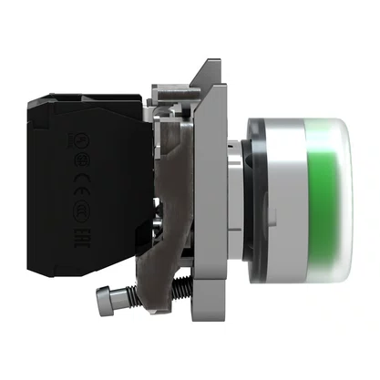 XB4BP31 - BOTÃO Ø22MM METÁLICO RETORNO POR MOLA VERDE COM CAPA NA