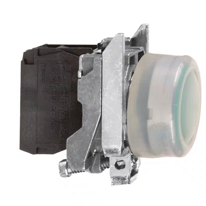 XB4BP31 - BOTÃO Ø22MM METÁLICO RETORNO POR MOLA VERDE COM CAPA NA