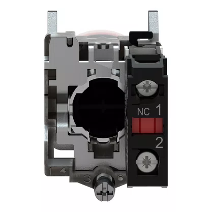 XB4BP42 - BOTÃO Ø22MM METÁLICO RETORNO POR MOLA VERMELHO COM CAPA NF