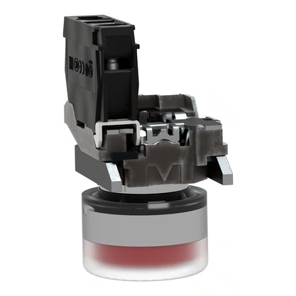 XB4BP42 - BOTÃO Ø22MM METÁLICO RETORNO POR MOLA VERMELHO COM CAPA NF