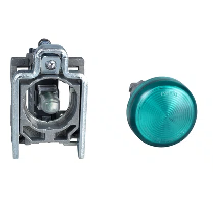 XB4BV63 - SINALIZADOR MODULAR Ø22MM METÁLICO PARA LÂMPADA BA9S VERDE ≤250V