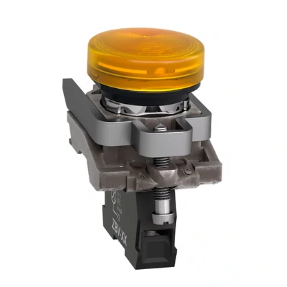 XB4BV65 - SINALIZADOR MODULAR Ø22MM METÁLICO PARA LÂMPADA BA9S LARANJA ≤250V