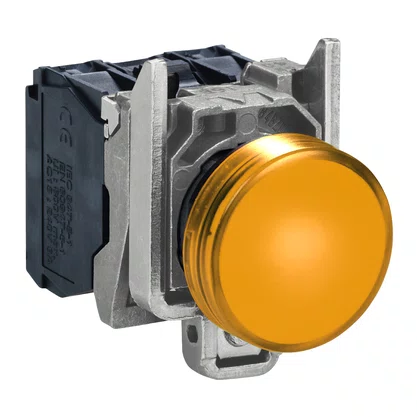 XB4BV65 - SINALIZADOR MODULAR Ø22MM METÁLICO PARA LÂMPADA BA9S LARANJA ≤250V