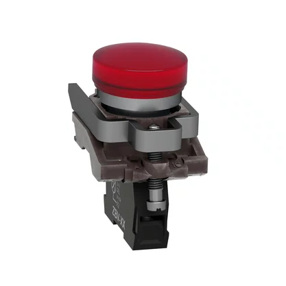 XB4BVB4 - SINALIZADOR 22MM METALICO COM LED 24VCA CC VERMELHO