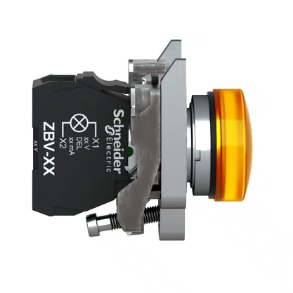 XB4BVG5 - SINALIZADOR MODULAR Ø22MM METÁLICO LED LARANJA 110  120VCA