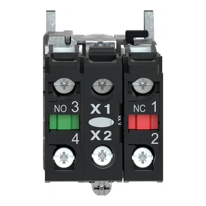 XB4BW3165 - BOTÃO LUMINOSO Ø22MM METÁLICO RETORNO POR MOLA BRANCO NA NF LÂMPADA ≤250V