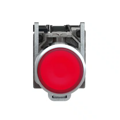 XB4BW34B5 - BOTAO 22MM METALICO LUMINOSO LED 24VCA CC VERMELHO