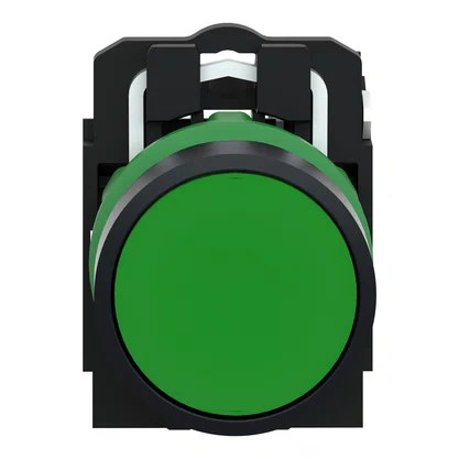 XB5AA31 - BOTAO 22MM PLASTICO NORMAL A IMPULSAO 1NA  VERDE