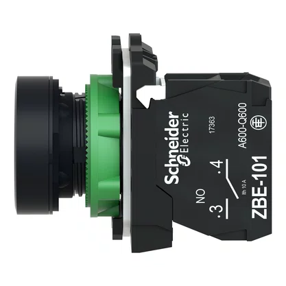 XB5AA3341 - BOTÃO Ø22MM PLÁSTICO RETORNO POR MOLA BRANCO "↑" NA